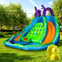 Château gonflable commercial de luxe pour enfants, type Moonwalk, pour parc gonflable, maison de rebond gonflable