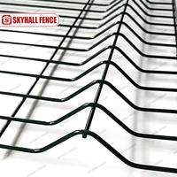 Valla de malla de alambre soldada galvanizada con recubrimiento de polvo negro, puerta metálica de 6 pies de altura, servicio de modelado 3D para cercas de fábrica