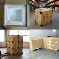 Présentoirs alimentaires carrés en acrylique blanc personnalisés pour buffet, présentoirs gigognes pour aliments, boîtes de présentation sur pied
