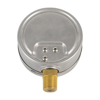 Stainless Steel Housing Brass Connection Pressure Gauge Shockproof High Precision Liquid Filled Pressure Gauge