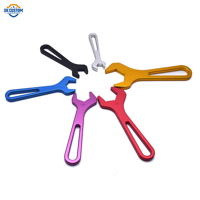 Алюминиевый штуцер SK под заказ, торцевой ключ для шланга, торцевой гаечный ключ от AN4 до AN16, одиночные ключи из сплава