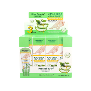 Crème pour les pieds <span class=keywords><strong>Kiss</strong></span> Beauty 42% d'urée + 2% d'acide salicylique avec huile d'arbre à thé et aloe vera, hydrate, crème de soin des pieds professionnelle, réparation - Product Image 4