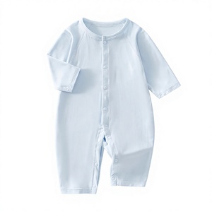 Tutina Estiva Unisex per Neonati in Lyocell, Manica Lunga, Sottile, Senza Cuciture, da 0 a <span class=keywords><strong>1</strong></span> <span class=keywords><strong>Anno</strong></span> - Product Image 1