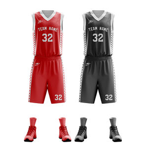 时尚粉色高品质篮球服廉价空白升华定制标志印花个性化篮球服 - Product Image 4