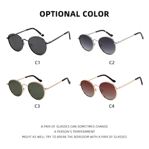 Gafas <span class=keywords><strong>De</strong></span> <span class=keywords><strong>Sol</strong></span> redondas Vintage para mujeres y hombres UV400 Gafas <span class=keywords><strong>De</strong></span> <span class=keywords><strong>Sol</strong></span> con diseño Vogue espejo <span class=keywords><strong>lentes</strong></span> polarizadas marco dorado rosa Material Tac - Product Image 6