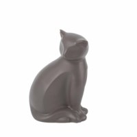 Figurine de chat en céramique Merlin Living, statue d'animal de compagnie, ornement de meuble, sculpture de rhinocéros en crème, vente en ligne pour la décoration intérieure