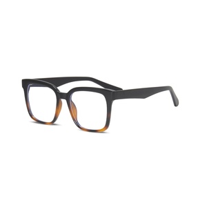 2025 nuevas monturas de gafas cuadradas <span class=keywords><strong>Retro</strong></span> de moda TR90 CP núcleo de Metal Anti luz azul montura de gafas ópticas - Product Image 1