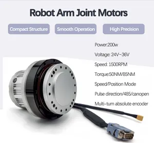 Faradyi High Precision Low Noise High Drive Efficiency 24v 36v Low Speed Brushless DC Servo Harmonic Motor