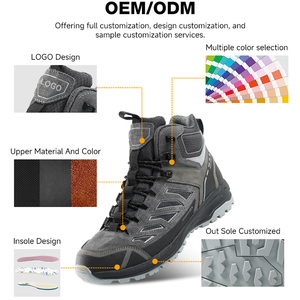 <span class=keywords><strong>Scarpe</strong></span> da Trekking Unisex Leggere per Tutte le Stagioni, Impermeabili, in Pelle Scamosciata e Mesh, con Lacci Classici - Product Image 6