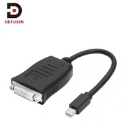 Adaptador DFX Active Mini DP a DVI 4K 60Hz Macho a Hembra con Cubierta de PVC Blindada Compatible con MacBook, Surface, Laptop y Monitor