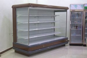 Vitrina refrigerada de 1000L con puerta de vidrio y estantes ajustables para cafetería - Product Image 1
