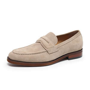 Zapatos Planos Formales e Informales de Cuero Genuino de Alta Calidad para Hombre 2026, con Punta Cuadrada, Estilo Slip-On, Venta al Por Mayor - Product Image 6