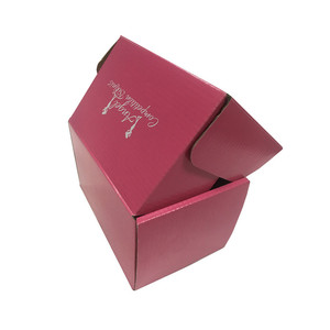 Venta al <span class=keywords><strong>por</strong></span> mayor Rosa corrugado impreso personalizado paquete caja de correo transporte caja de cartón - Product Image 4