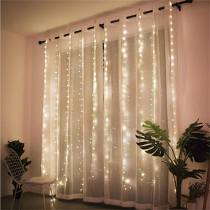 Warm White Window Smart <strong>Xman</strong> Garland Curtain Lights 8 Mode LED Fariy String Lights Party Garden Room Wall Decorations - Product Image 2