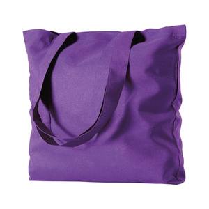 Bolsa de Compras Grande Personalizable Georgia Maxi Shopper de Lona Morada de 130g con Asa para Hombro para Uso Diario - Product Image 1