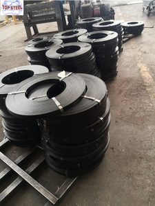 Correa de acero pintada azul y negra de alta calidad del proveedor de China <span class=keywords><strong>Precio</strong></span> de flejado de metal encerado por kg - Product Image 4
