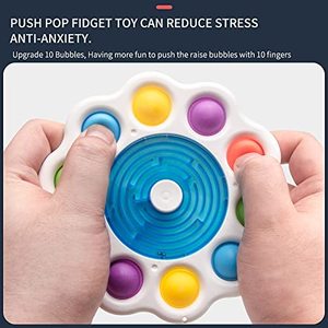 HUAYI Đồ Chơi Con Quay <span class=keywords><strong>Fidget</strong></span> Sở Thích Cho Trẻ Em Con Quay <span class=keywords><strong>Fidget</strong></span> <span class=keywords><strong>Spinner</strong></span> Giải Đố Mê Cung Con Quay <span class=keywords><strong>Fidget</strong></span> Pop - Product Image 5
