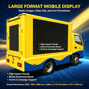 Camión de Publicidad LED Eléctrico Impermeable Dongfeng Shacman, <span class=keywords><strong>Furgoneta</strong></span> Multimedia Pequeña Personalizable con Múltiples Sistemas, Venta al Por Mayor - Product Image 6