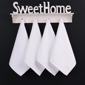 Khăn Mặt Tùy Chỉnh Màu Trắng Khăn Lau Khách Sạn Salon Nhỏ 30X30Cm Khăn Mặt 100% Cotton - Product Image 2