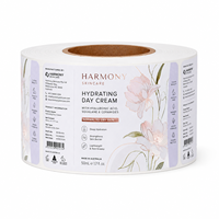 Étiquettes personnalisées pour cosmétiques, autocollants imperméables en feuille d'or/rose pour bouteilles et pots, emballages de crèmes hydratantes/huiles essentielles, étiquettes BOPP