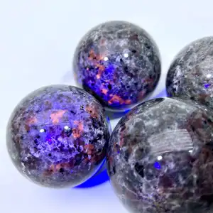 Vendeur chaud en gros boules de pierres précieuses de guérison sphères de Yooperlite de cristal naturel pour la décoration