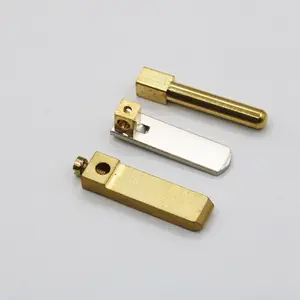 High Grade battery connector terminal brass electrical knurled socket pc pin terminal connector through hole gold