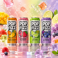 HACCP-gecertificeerd, op maat gemaakte eigen private label Konjac Jelly Juice Cocktail 5,5% ABV 330ml blikverpakking, kant-en-klaar drankje