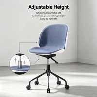 Chaise de bureau au design moderne, confortable et durable, avec coussin en tissu et siège rotatif à 360 degrés, conçue de manière ergonomique