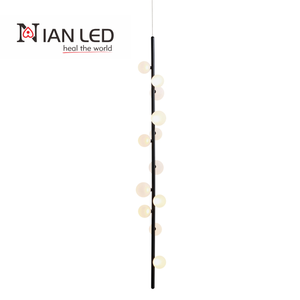 Luminaire d'hôtel résidentiel de forme allongée avec télécommande, construction en acrylique et acier, garantie de 3 à 5 ans - Product Image 1