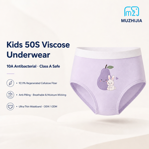 Ropa Interior Antibacteriana para Niños, Calzoncillos de Viscosa 50S, Clase 10A, para Niñas y Niños, Ecológicos, Suaves y Ultrafinos, 110-160, OEM Personalizado - Product Image 1