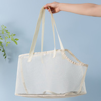 Sac de transport pliable en nylon pour animaux de compagnie, respirant, avec ouverture pour la tête, confortable, pour chien et chat, à porter en bandoulière ou en sac à dos
