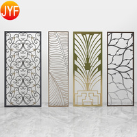 Paravent décoratif en acier inoxydable pour restaurant, séparateur de pièce en acier inoxydable tendance pour hôtel