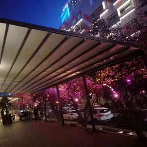 Bioklimatische Aluminium-PVC-Pergola für den Außenbereich, Schiebeüberdachung, einziehbare Dachsysteme - Product Image 3