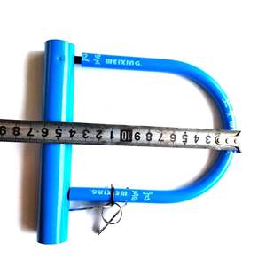 Candado en U Weixing de Acero para Bicicleta, Rojo y Azul, Duradero, Antirrobo, con Llaves, para Ciclismo al Aire Libre - Product Image 4