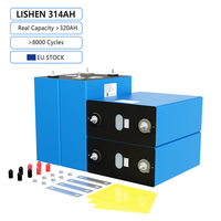Europäischer Lagerbestand: Lishen Grade 314Ah LiFePO4 Batterie 3.2-3.65V mit M6 Bolzen, reinen Kupferbusbars, Muttern, Isolierplatten, 8000 Zyklen, 5 Jahre Garantie