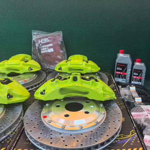 Nouvelle modification pour étriers <span class=keywords><strong>Brembo</strong></span> 6 pistons avant, 4 pistons arrière, en alliage d'aluminium forgé, disques en acier ventilés pour Tengshi - Product Image 3