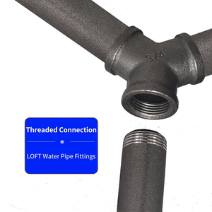 Conector en Y de Hierro Maleable de 3/4 Pulgadas con Rosca Hembra, Galvanizado en Zinc, para Tuberías - Product Image 2