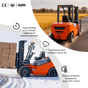 Forklift Diesel Grosir 3/3.5/4.5 Ton - Forklift 3.5 Ton untuk Mengangkat, Memuat, dan Memunggah Material - Product Image 3