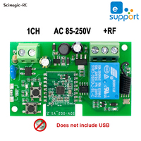 Interrupteur intelligent pour la domotique Ewelink, interrupteur WiFi intelligent 85-250V, fonction RF 1CH 433,92 MHz