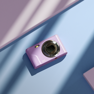 กล้องพกพา HD จอคู่ ขายดี สำหรับนักเรียน เด็ก ถ่ายภาพ 48MP วิดีโอความละเอียด 1080P 720P ซูมดิจิตอล 16 เท่า - Product Image 2