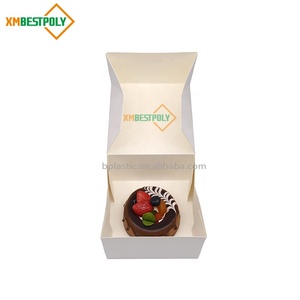 Boîte en papier de qualité alimentaire pour pâtisseries, gâteaux, beignets, boîtes d'emballage en papier à ouverture automatique personnalisées pour boulangerie - Product Image 2