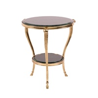 Offre Spéciale de salon de luxe moderne table basse en marbre et meuble télé