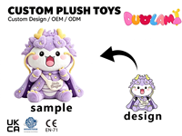 Peluche personnalisée, petit dragon violet, poupée en peluche, design personnalisé, OEM ODM pour cadeau, peluche personnalisée