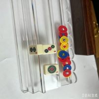 Nouvelle règle de Mahjong double 2026 en acrylique transparent avec processus de bord ondulé, personnalisable pour une utilisation plus pratique