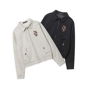 Chaqueta de Solapa Personalizada para <span class=keywords><strong>Mujer</strong></span>, Estilo Harajuku, Nueva Moda Otoñal, Chaqueta Casual de Béisbol, Chaqueta Delgada de Nailon - Product Image 2