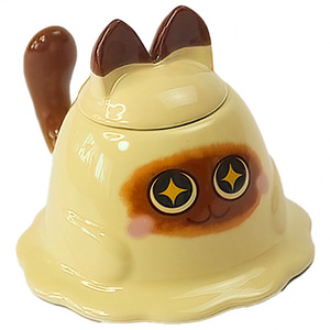 Lindo gatito Siamés M Adzuki frijoles arcilla hecha a mano aromaterapia vela fragancia regalo para hombres y mujeres cumpleaños literario - Product Image 5