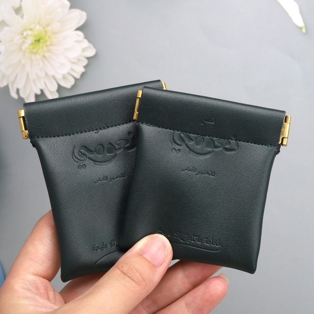 High End Waterproof Pu Leather Small Pouch With Close Magnet Flap Jewelry Coin ID Card Lipstick Storage Dust Leather Bag