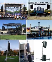 Tour de levage en aluminium pour enceintes de scène de concert professionnelle, structure de treillis pour système Line Array, à vendre