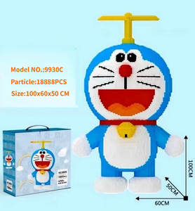 โมเดลโดราเอมอนของเล่นพลาสติก<span class=keywords><strong>รูป</strong></span>การ์ตูนบล็อกแอ็กชันสำหรับเด็ก<span class=keywords><strong>3D</strong></span> อิฐถุงพลาสติก ABS สำหรับทั้งชายและหญิง CN; Jin - Product Image 4