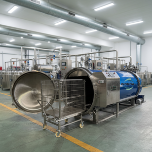 Autoclave horizontal Siemens PLC pour la stérilisation des olives et des produits alimentaires en conserve - Product Image 1
